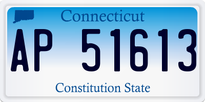 CT license plate AP51613