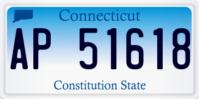 CT license plate AP51618