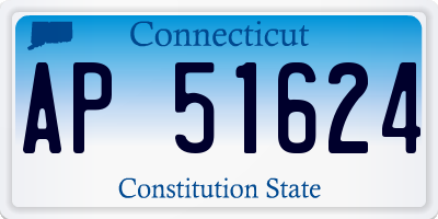 CT license plate AP51624