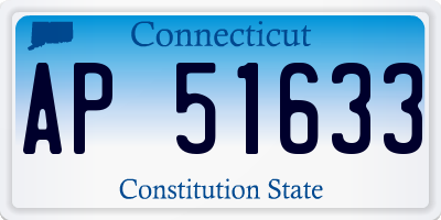 CT license plate AP51633