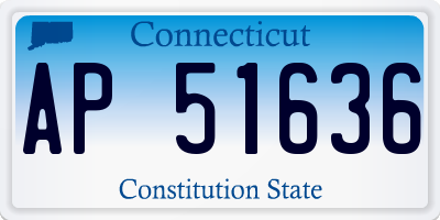 CT license plate AP51636