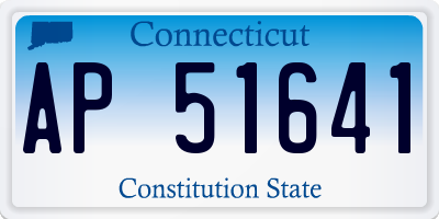 CT license plate AP51641
