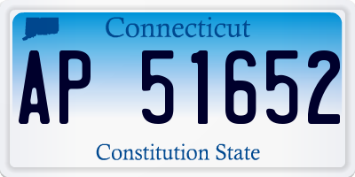 CT license plate AP51652