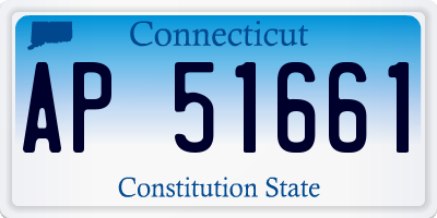 CT license plate AP51661