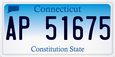 CT license plate AP51675