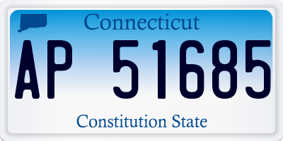 CT license plate AP51685