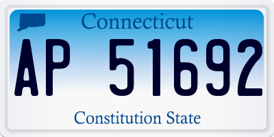 CT license plate AP51692