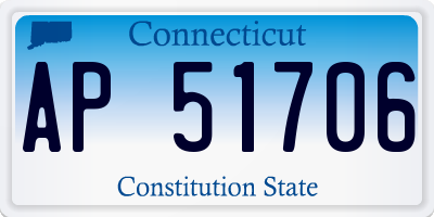 CT license plate AP51706