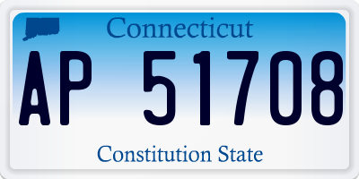 CT license plate AP51708