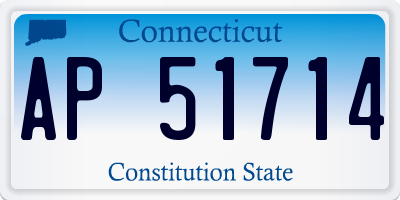 CT license plate AP51714