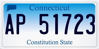 CT license plate AP51723