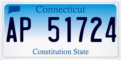 CT license plate AP51724