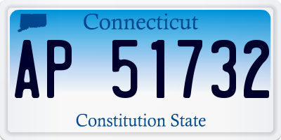CT license plate AP51732