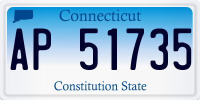 CT license plate AP51735