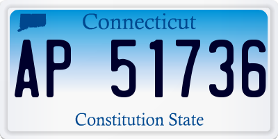 CT license plate AP51736