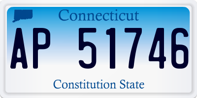 CT license plate AP51746