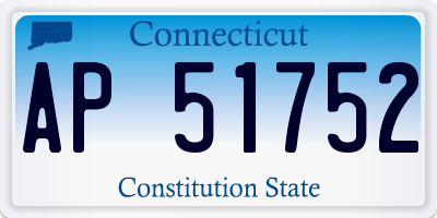 CT license plate AP51752