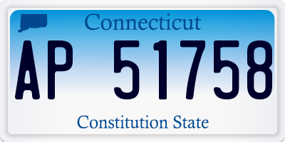 CT license plate AP51758