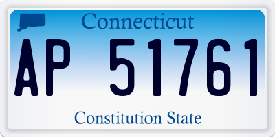 CT license plate AP51761