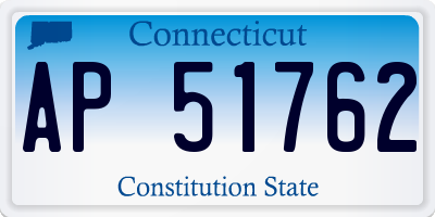 CT license plate AP51762