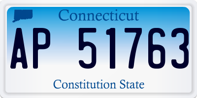 CT license plate AP51763