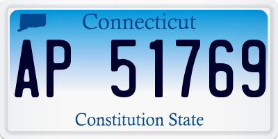 CT license plate AP51769
