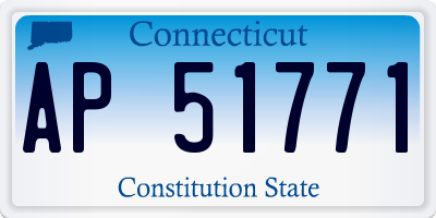 CT license plate AP51771