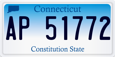 CT license plate AP51772