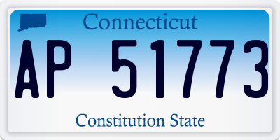 CT license plate AP51773