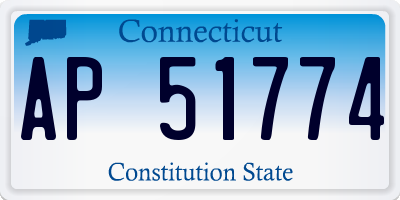 CT license plate AP51774