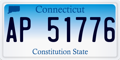CT license plate AP51776