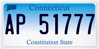 CT license plate AP51777