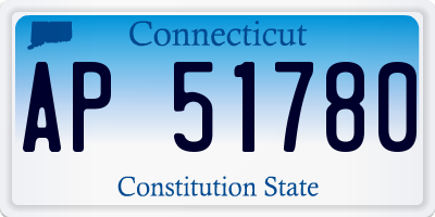 CT license plate AP51780