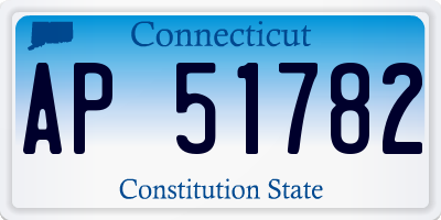 CT license plate AP51782