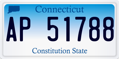 CT license plate AP51788