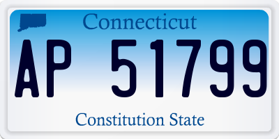 CT license plate AP51799