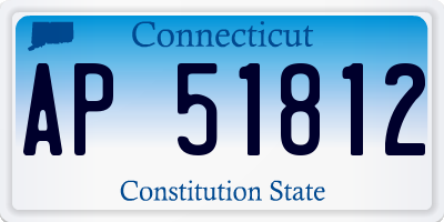 CT license plate AP51812