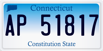 CT license plate AP51817