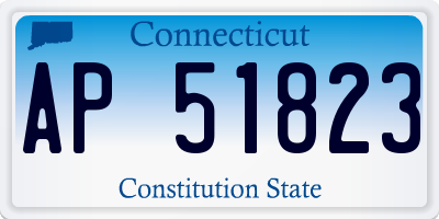 CT license plate AP51823