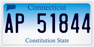 CT license plate AP51844
