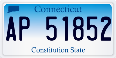 CT license plate AP51852