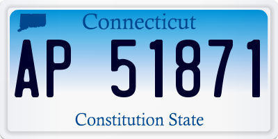 CT license plate AP51871