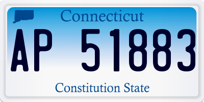 CT license plate AP51883