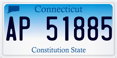 CT license plate AP51885