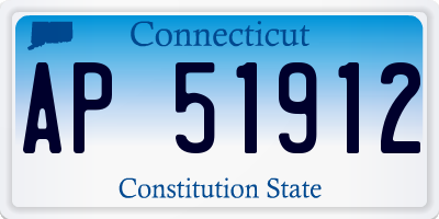 CT license plate AP51912