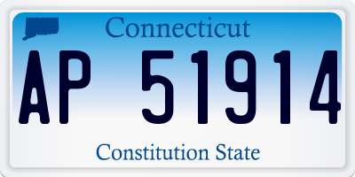 CT license plate AP51914