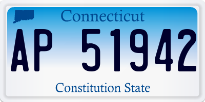 CT license plate AP51942