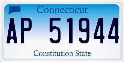 CT license plate AP51944