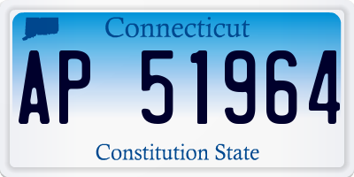 CT license plate AP51964