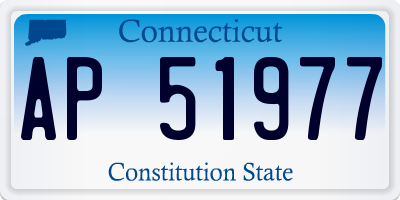 CT license plate AP51977